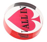 DECHOUS Bouton du Concessionnaire en Acrylique Jetons Couleur et Accessoires Gaming pour Soirées Poker et Compétitions Entre Amateurs