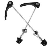 DECHOUS Brochette de Verrouillage Rapide pour Roue de Vélo VTT, 2 Pièces en Fer Noir, Installation Facile, Compatibilité Polyvalente pour Roue Arrière de Mountain Bike