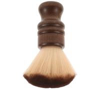 DECHOUS Brosse à Cheveux Plumeau Cou en Bois de Bambou Prise Confortable, Nettoyeur de Cou de Barbier pour Salons de Coiffure et Usage à Domicile