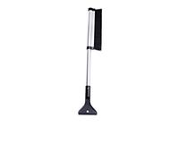 DECHOUS Brosse à Neige Télescopique Argentée pour Auto, Manche Réglable | Poils en Nylon, Pelle en ABS et Tube en Alliage D’aluminium, Poignée Ergonomique, Rangement Facile
