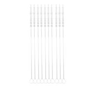 DECHOUS Brosse à Paille Inox 10 Pièces Goupillons Robustes pour Biberons, Gourdes et Pailles Réutilisables, Adaptée aux Garçon et Filles