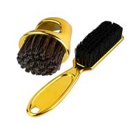 DECHOUS Brosse Cou Barbier Deux Outil Professionnel de Nettoyage Cheveux et Barbe Brosse Douce pour Éliminer Poils Cassés et Poussière Finition et Finition Plaquée Accessoire de Coiffure