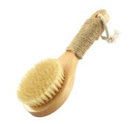 DECHOUS Brosse de Bain Couleur Aléatoire 20 Cm Antidérapante Court en Coton Polyester pour Exfoliation Douce et