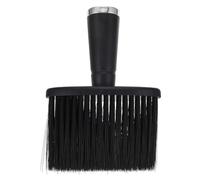 DECHOUS Brosse de Coiffure Noire en Nylon Manche Ergonomique en Plastique, Brosse Démêlante Douce et Adaptée pour Barbe et Cheveux Lors Coupe en Salon