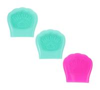 DECHOUS Brosse Nettoyante Visage en Silicone Forme Patte de Chat 3 Pièces, Toucher Délicat et Multifonction Nettoyage Profond des Pores Couleur Aléatoire