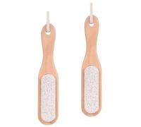 DECHOUS Brosses à pour Nettoyage et Soin en Pierre Blanche Lot de 2 Poignée Pratique Manucure Nail Art
