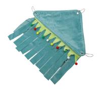 DECHOUS Cachette Hamac pour Hamster en Flanelle Verte Nid Suspendu Confortable pour Petits Animaux Grimpants Cabane D’Angle 3 Faces pour Cage Refuge Doux pour Chinchillas Rats et