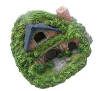 DECHOUS Cachette sous-Marin Facile à Paysager pour Aménagement Installer en Résine Style Ruines Colonnes Romaines, Maison Décorative Verte et Aquarium pour Betta Crevettes