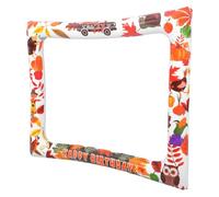 DECHOUS Cadre Photo Gonflable en PVC 75X65 CM Accessoire Photo pour Portraits d’Automne et Décorations Festives Halloween Cadre Léger et Réutilisable pour Fête et Photobooth