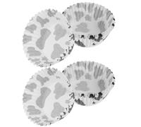 DECHOUS Caissettes en Papier pour Muffins et Gâteaux 200 Pièces Antiadhésives Motif Vache 5,5X5,5X2,5 CM Adaptées la Pâtisserie Maison