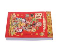 DECHOUS Calendrier Mural Chinois Traditionnel 2026 Année du Cheval en Papier Rouge Déchirure Facile et Design Unique pour Décoration Feng Shui la Maison Plusieurs styles