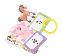 DECHOUS Cartes éducatives pour Enfants 30 pièces, Cartes Flash bilingues français-Anglais, Jeu éducatif coloré pour Apprentissage du vocabulaire, Formes et Chiffres, Jouet intéressant pour Maternelle