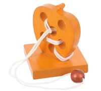 DECHOUS Casse-tête Bois Traditionnel Corde Orange, Intellectuel pour Personnes Âgées et Garçon et Filles, Stimule la Réflexion Créative et Exerce L'intelligence