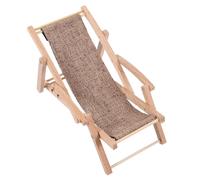 DECHOUS Chaise Miniature de Plage Décorative Modèle Miniature pour Maison de Poupée Chaise Longue et Solide Accessoire de Mobilier Miniaturisé pour Décoration Dintérieur