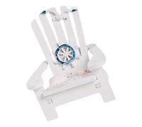 DECHOUS Chaise Miniature de Plage pour Maison de Poupée, Modèle de Chaise Longue Simulée, Blanche, Petite Taille, Décoration Miniature pour Accessoires de Poupée, Scène de Bord de Mer,