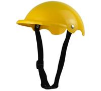 DECHOUS Chapeau de Sécurité pour Chien et Chat Jaune en Plastique Sangle Ajustable, Facile à Enlever, Style Simple et Généreux, pour Animaux de Compagnie
