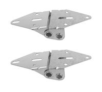 DECHOUS Charnières de Porte de Garage Heavy-duty Robustes Lot de 2 Pièces en Fer Argenté Accessoire de Remplacement pour Porte de Garage Commerciale