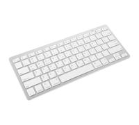 DECHOUS Clavier sans Fil Hébreu Ultra-Fin pour Ordinateur Portable et Bureau, Design Abs Blanc, pour Travail en Environnement Calme
