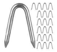 DECHOUS Clous U Acier pour Fixation Grillage Rigide Agrafes U pour Treillis Métallique et Clôtures Pouce Paquet