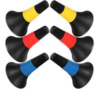 DECHOUS Cônes Football Coupe du Monde, Mini Cône de Signalisation en Plastique PE Portable, Design Réaliste et Couleur Vive, Lot de 6 pour Entraînement de Football