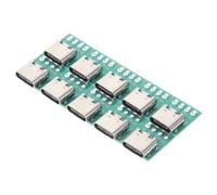 DECHOUS Connecteurs USB C Femelle 3.1 pour Transmission Fluide et Stabilité Améliorée en Alliage de Zinc Lot de 10 Carte de Conversion PCB