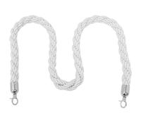 DECHOUS Corde Tressée Élégante pour Barrière de Séparation, Résistante aux Intempéries avec Crochets, Utilisation en Zones VIP et Événements Officiels
