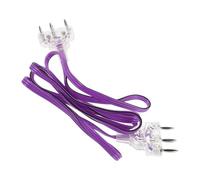 DECHOUS Cordon Corporel D'escrime Gainé Violet pour Fleuret et Épée, Fil Conducteur 3 Broches, Compatible Équipement de Compétition et Entraînement, Câble Flexible et Solide pour Pointage