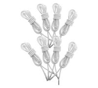 DECHOUS Cordons de Renfort pour Fauteuils de Salon 8 Pièces Corde Élastique Ronde Blanche Corde de Remplacement pour Chaise Longue Extérieure Kit de Réparation pour Fauteuils Pliants