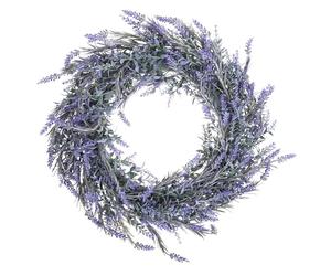 DECHOUS Couronne Herbe Lavande Décoration pour de Réaliste Artificielle et en Bois Résistante à l'usure, Style Délicat Murale Porte D'entrée pour Intérieur Cocooning