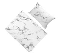 DECHOUS Coussin de Main pour Manucure Cuir PU Marbré avec Tapis de Table Protecteur Antitache pour Salon de Soin des Ongles