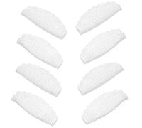 DECHOUS Coussinets en Silicone Réutilisables pour Rehaussement de Cils, 4 Paires, Doux et Conformes aux Contours Naturels des Yeux, Usage Professionnel et Domestique