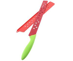 DECHOUS Couteau à Pastèque Outil de Découpe Multifonction en Acier Inoxydable Design Ergonomique pour Trancher Tous Types de Melon Cuisine