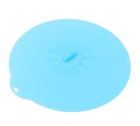 DECHOUS Couvercle Silicone Alimentaire Étanche Extra Large Bleu Joint Aspiration Puissant Adapté pour Plats Bols et Casseroles Compatible Micro-ondes et Lave-vaisselle