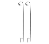 DECHOUS Crochets de en Fer Forgé Lot de 2 Supports Robustes pour Suspensions Extérieures de Pots de Fleurs et Guirlandes Solaires