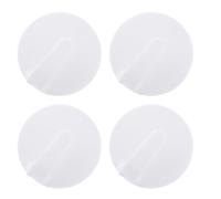 DECHOUS Crochets Magnétiques en Plastique Abs Blanc, Lot de 4, Fixation Solide et Résistante pour Réfrigérateur, Maison Bureau
