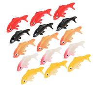 DECHOUS Décoration Aquarium Carpe Koi Miniature 15pcs en PVC Poissons Artificiels Réalistes de Petits Poissons pour Créer Un Monde sous-Marin Décoratif
