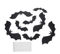 DECHOUS Décoration Halloween Extérieur Chauves Souris Suspendues avec Yeux Lumineux pour Fête Jardin Mur et Réaliste pour et Ambiance Festive