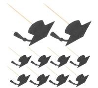 DECHOUS Décorations de Gâteau de Fin D’Études 24 Pcs Noir Mini Toques de Diplômé en Papier pour Cupcakes Cake Toppers Fête Scolaire et Remise de Diplômes Décoration Graduation et Fête