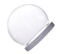 DECHOUS Dôme Micro-paysager en Verre Borosilicaté Blanc, Décor de Bureau | Clocher Transparent à Poser, Protection des Objets Précieux, Pièce Stable pour Table, Maison et Vitrine