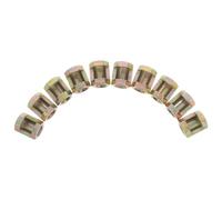 DECHOUS Écrous Hexagonaux Ouverts M10x20 Lot de 10 en Acier au Carbone Connexion Filetée Sécurisée pour Assemblage et Réparation de Lampes pour Tubes Filetés