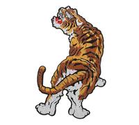 DECHOUS Écusson Brodé Tigre Animal à Coudre, Motif Chinois, Tissu, Patch Appliqué pour Vêtements, Paquet et Loisirs Créatifs, Kit Broderie Facile, Écussons Animaux pour Couture