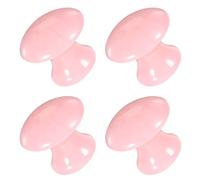 DECHOUS Ensemble de 4 Masseurs Faciaux en Résine Polie Forme Champignon Outil de Massage Gua Sha pour Modelage du Visage Exfoliation Douce Soin Beauté Portable pour Routine Spa