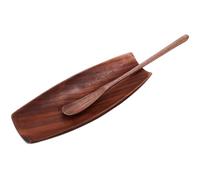 DECHOUS Ensemble de Cuillères à Thé Multifonctions Léger et Facile à Ranger en Bois de Noyer pour Cérémonie Chinoise Thé et Présent de Pendaison de Crémaillère