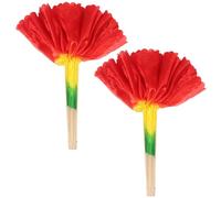 DECHOUS Ensemble Déventails À Main Pratiques Éventail De Performance Traditionnel Chinois en Bois Et Tissu Décor De Danse Carrée Éventail Pliable Léger Et Compact