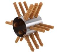 DECHOUS Épilateur Semi-Automatique à Volaille en Acier Inoxydable 18 Doigts Plumeuse Portable pour Poulet Canard et Oie Équipement Compact pour Ferme la Cuisine et Transformation de