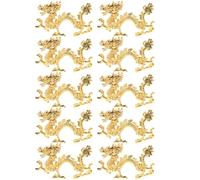 DECHOUS Épingles à Cheveux DIY 10 Pièces en Métal Imitation Or, Breloques Dragon Double Face pour Création de Bijoux, Kit de Matériaux Artisanaux pour Accessoires Cheveux Femme,