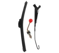 DECHOUS Essuie-Glace Manuel Semi-Fermé 30-35 Bras Arrière 30 CM et Levier 45 CM Kit pour Utv VTT Voiturette de Golf et Moto Remplacement Essuie-Glaces Arrière Robuste et Étanche