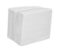 DECHOUS Essuie-Mains Papier Toilette 400 Feuilles Triple Épaisseur Absorbant pour Salle de Bain Boutique Restaurant Blanc Naturel