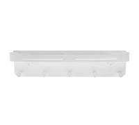 DECHOUS Étagère de Rangement Murale Installation Facile en Acier Inoxydable Blanc, Capacité de Charge Élevée Porte-clés et Chapeaux pour Chambre ou Maison