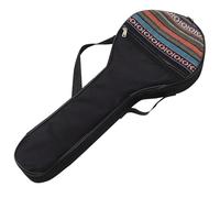 DECHOUS Étui de Banjo 4 Cordes Noir Doublure Matelassée en Tissu Non Tissé, Housse Ethnique Unisexe pour Transport Portable, Pochette de Rangement Protectrice pour Instrument de Musique